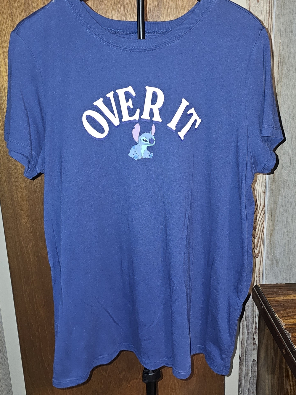 Disney Blue Stitch "OVER IT" Graphic Tee From Torrid